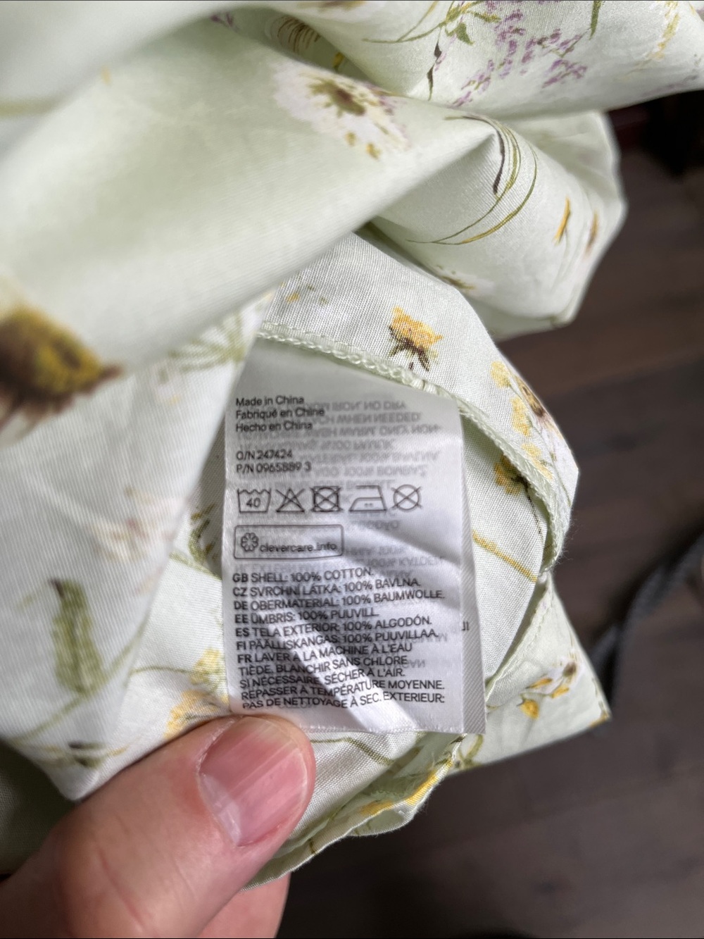 H&M Light Green Floral Strapless Sundress - Picture 10 of 11